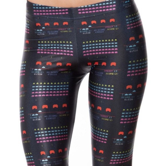 Blackmilk Space Invaders Leggings XXS - Picture 3 of 10